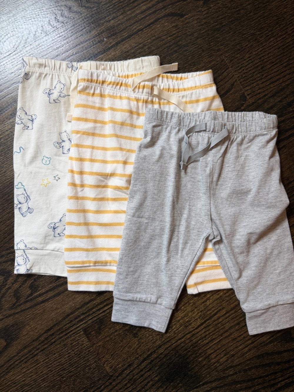 GAP Baby Pants Set - Gray, Yellow, Cream (never worn)